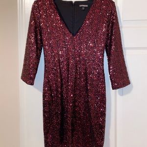 Express sequin dress